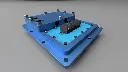 HD_2xXXXX-2_Assembly_Redesign_1x4_Barrier_Insert_Rear Blue.webp